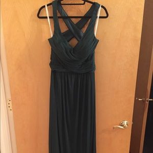 Long Crisscross Back Gown